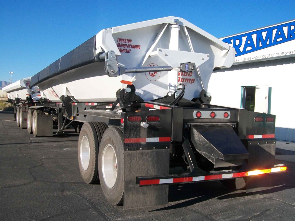 Dump Truck Trailer Truck Tarp systems by Cramaro Tarps