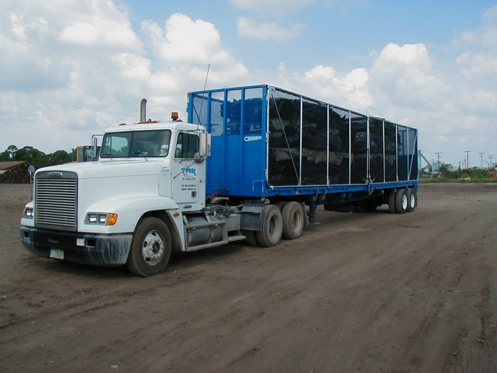 Crushed Car Truck Trailer Truck Tarp systems by Cramaro Tarps