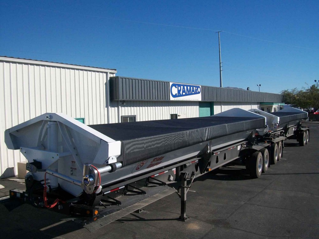 Dump Truck Trailer Truck Tarp systems by Cramaro Tarps