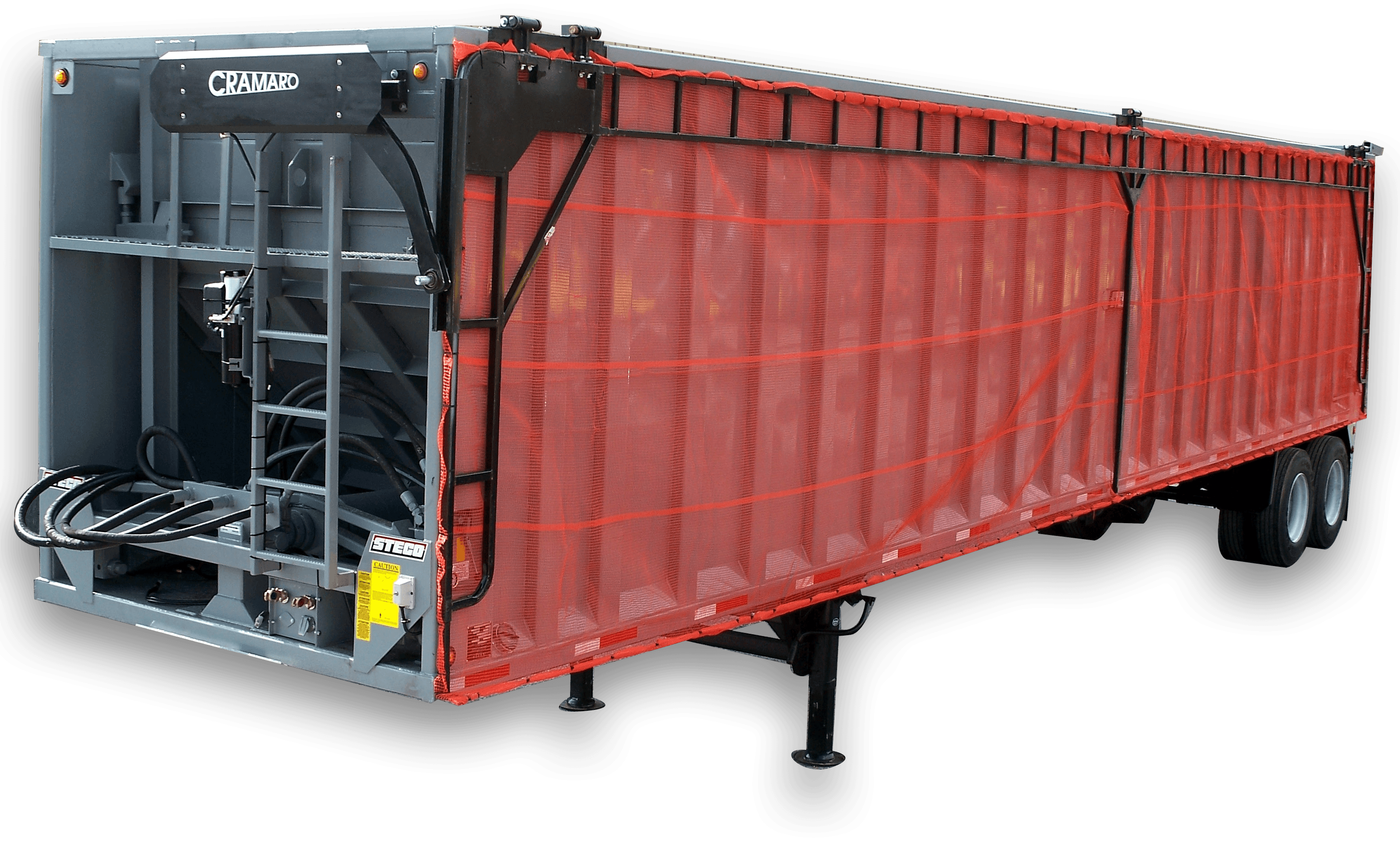 Curtain Sider Truck Trailer Truck Tarp systems by Cramaro Tarps
