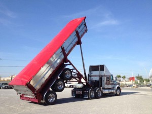 Dump Truck Trailer Truck Tarp systems by Cramaro Tarps