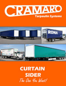 Cramaro Tarps Curtain Sider Flatbed Truck & Trailer Tarp System Brochure Cover