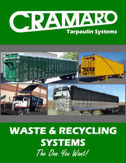 Cramaro Tarps Waste & Receycling tarp systems brochure cover